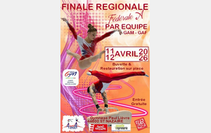 Finale régionale par equipe federale A GAM GAF