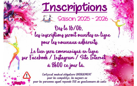 Inscriptions 2025-2026 