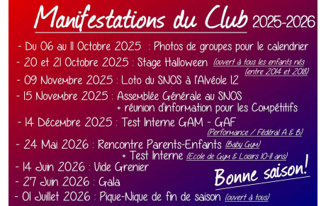 Manifestations du club