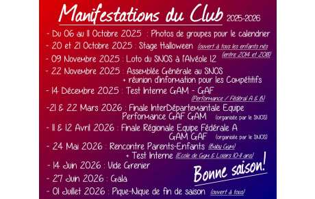 Manifestations du club